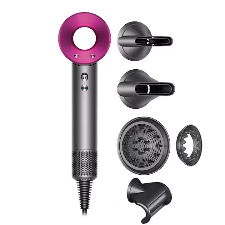 Uscator de Par Dyson Supersonic HD08 WSN, 1600 W, Accesorii, Iron Fuchsia - imagine 2