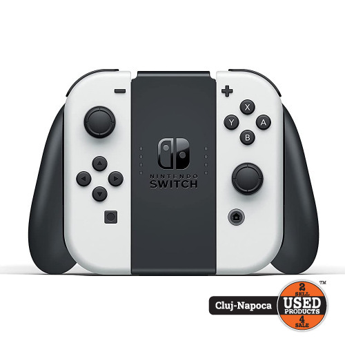 Consola Nintendo Switch OLED, 64 Gb, White - imagine 3