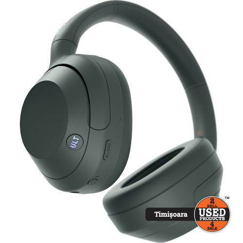 Casti SONY ULT WEAR WH-ULT900N, Bluetooth, Over-ear, Microfon, Noise Cancelling, Forest Gray - imagine 2