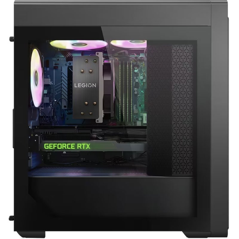Sistem PC Gaming Lenovo Legion T5 26IRB8, Procesor Intel Core i7-13700F pana la 5.20 GHz, 16 Gb RAM DDR5 5600 MHz, SSD 1 Tb, NVIDIA GeForce RTX 4070Ti 12 Gb, Wi-Fi 6E 2x2 AX, Bluetooth, 4x USB 2.0, 2x USB 3.1, USB 3.1(Type C), Negru - imagine 2