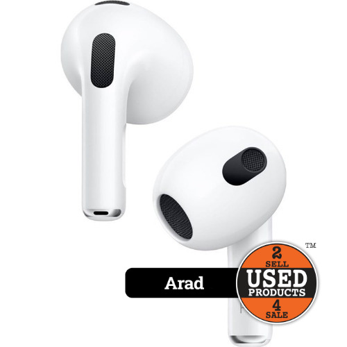 Apple AirPods 3, MagSafe Wireless Charging Case, A2565, A2564, A2566 - imagine 2