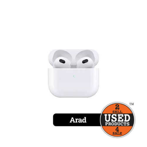 Apple AirPods 3, MagSafe Wireless Charging Case, A2565, A2564, A2566 - imagine 3