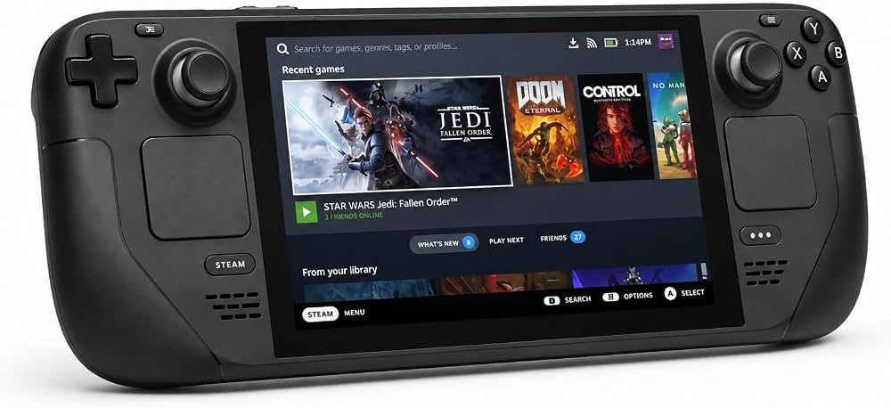 Consola Valve Steam Deck OLED 1030, Display 7.4 inch la 90Hz, 512 Gb - imagine 3