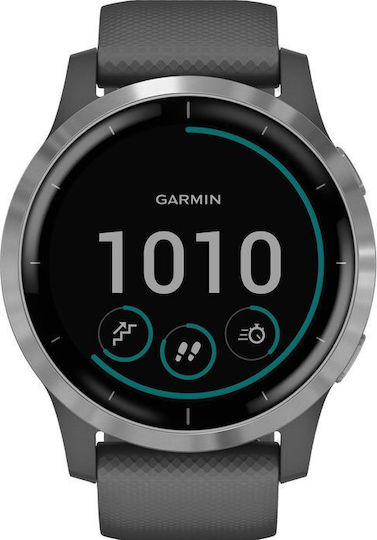 Smartwatch Garmin Vivoactive 4 45mm, GPS, WiFi, Sport, Gri
