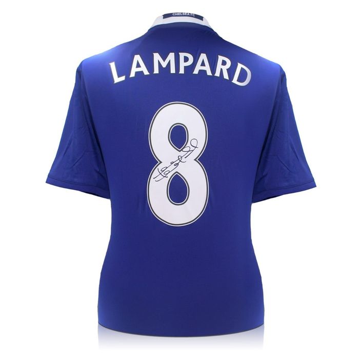 Tablou de colectie cu Tricou inramat Chelsea 2016-2017, Semnatura olografa Frank Lampard, cu Certificat de Autenticitate - imagine 2