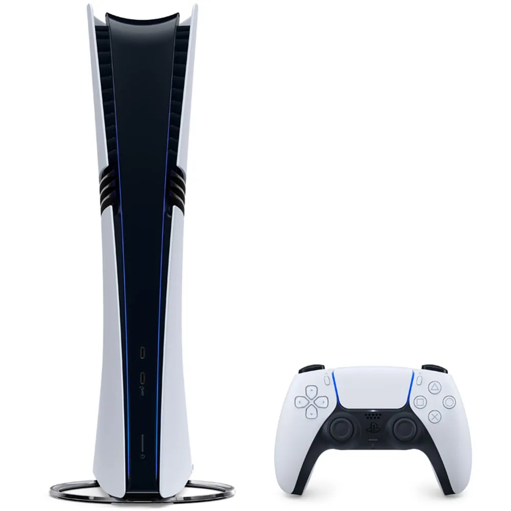 Consola SONY PlayStation 5 Pro Digital Edition (PS5), 2 TB, 2 Controllere, White - imagine 2