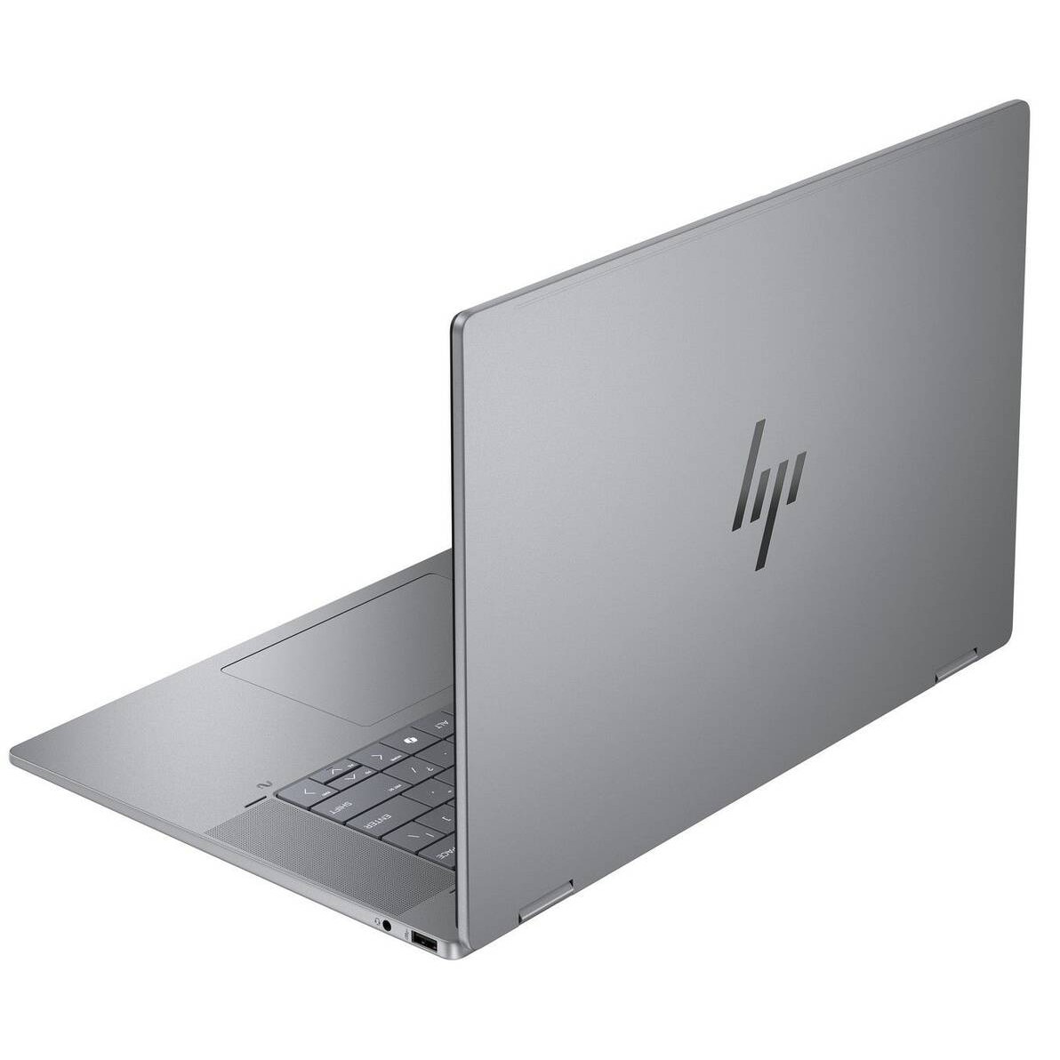 Laptop 2 in 1 HP OmniBook X Flip 16-AR0255NG, Display 16 inch WUXGA, Procesor Ryzen AI 5 340 4.8 Ghz 6-Core, 16 GB RAM DDR5 7500 MHz, SSD 512 NVMe, AMD Radeon 840M Graphics, Tunderbolt, HDMI, Jack 3.5mm, Meteor Grey, Layout German QWERTZ - imagine 3