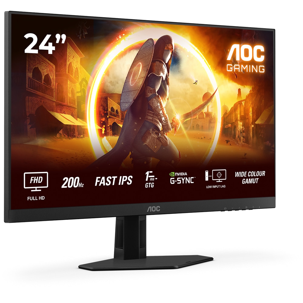 Monitor Gaming WLED Fast IPS AOC Q27G42XE, 27 inch, QHD, 180Hz, HRD10, Boxe, 2x HDMI, Display Port, Jack 3.5mm, Negru - imagine 3