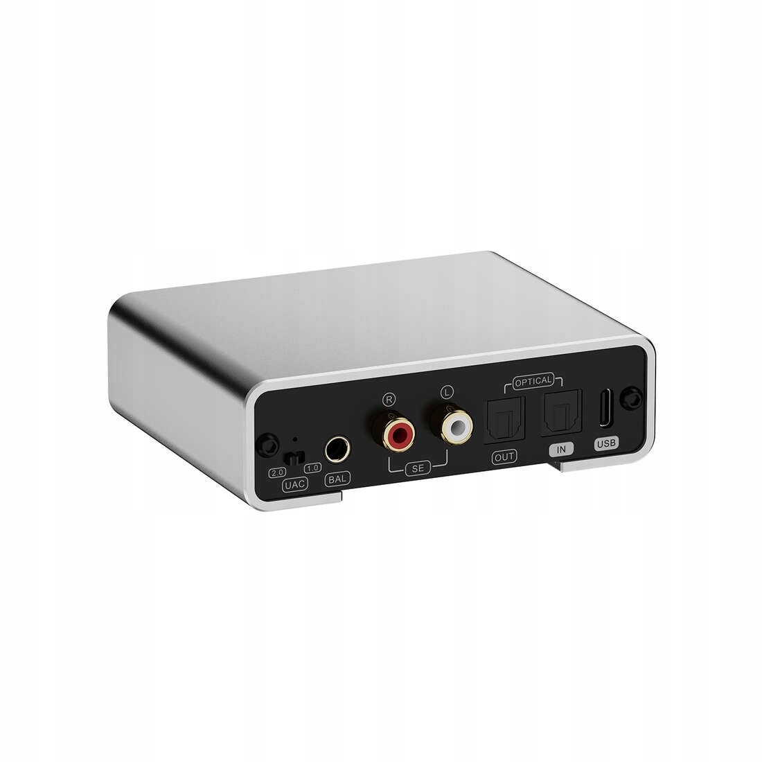 Amplificator casti Topping DX1 II, DAC ES9039Q2M, DSP 10 benzi, 4.4mm, 3.5mm, Gri - imagine 2