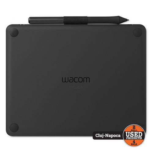 Tableta grafica Wacom Intuos M Black, CTL-6100K, Stilou 4096 niveluri presiune, 216x135 Activ, Rezolutie 2540 - imagine 2