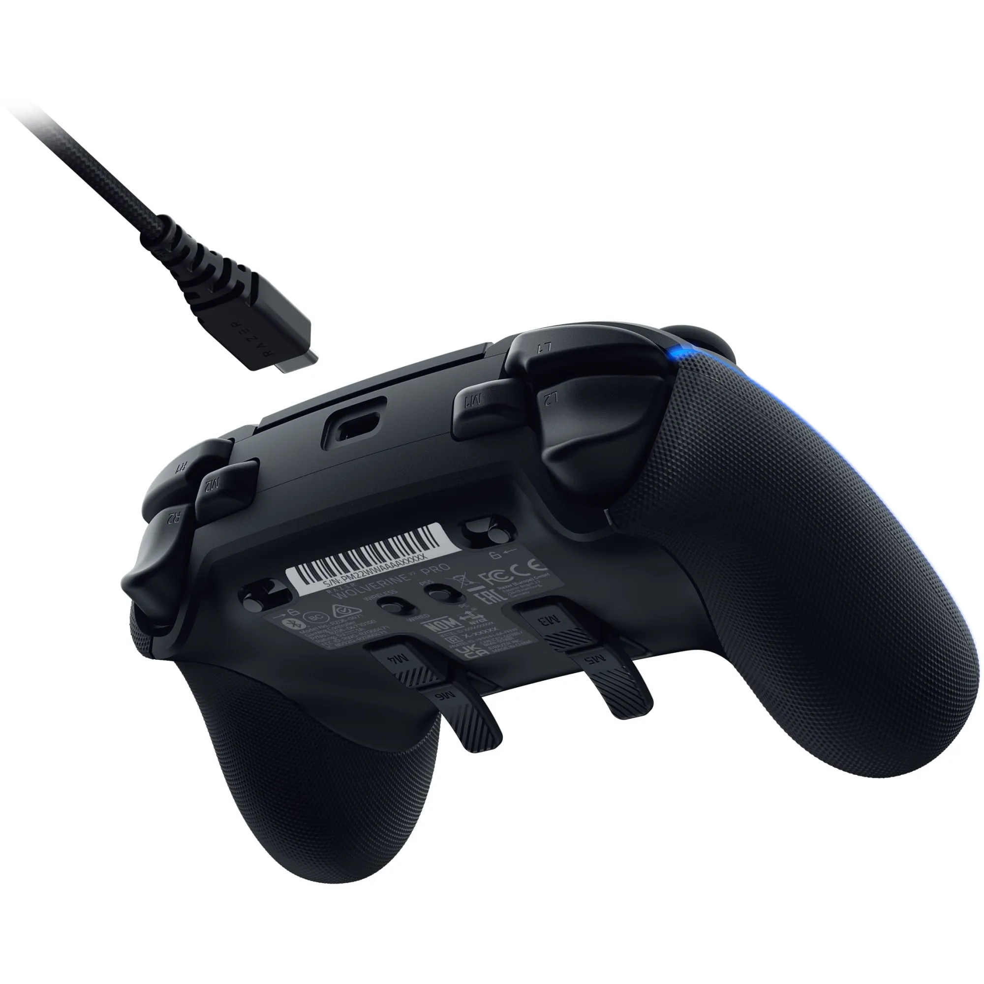 Controller Wireless Gaming RAZER Wolverine V2 Pro, pentru PS5, PC, HyperSpeed, Chroma RGB, Negru - imagine 3