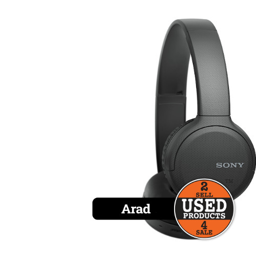 Casti audio Over-Ear SONY WH-CH510, Microfon, Bluetooth, Black - imagine 2
