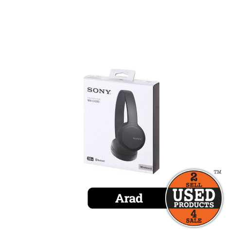 Casti audio Over-Ear SONY WH-CH510, Microfon, Bluetooth, Black - imagine 3