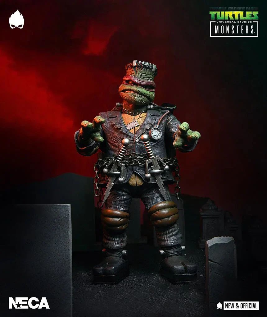 Figurina NECA Teenage Mutant Ninja Turtles x Universal Monsters - Raphael as Frankenstein's Monster - Ultiamte Action Figure