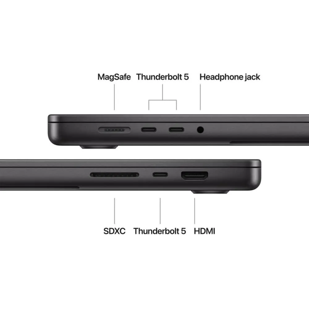 Apple MacBook Pro 16 (2024) A3186, 16.2 inch Liquid Retina XDR, Apple M4 Max 14-Core, 36 Gb RAM Unified Memory, SSD 1 Tb, Apple 32-core GPU, Touch ID, 3 x Thunderbolt v4, Greutate 2.15 Kg, Camera Web Full HD 1080p, Space Black - TVA INCLUS SI DEDUCTIBIL - imagine 4