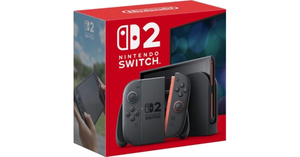 Consola Nintendo Switch 2, Display 7.9 inch, 120Hz, Wi-Fi 6, USB-C, Blue/Light Red JoyCon - imagine 2