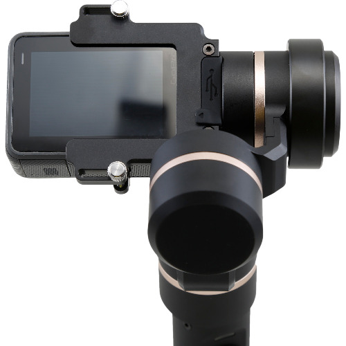 Gimbal Feiyu Tech FY-G5 cu stabilizare pe 3 axe pentru camere de actiune, compatibil cu GoPro, SJCam, Xiaomi, Negru - imagine 3