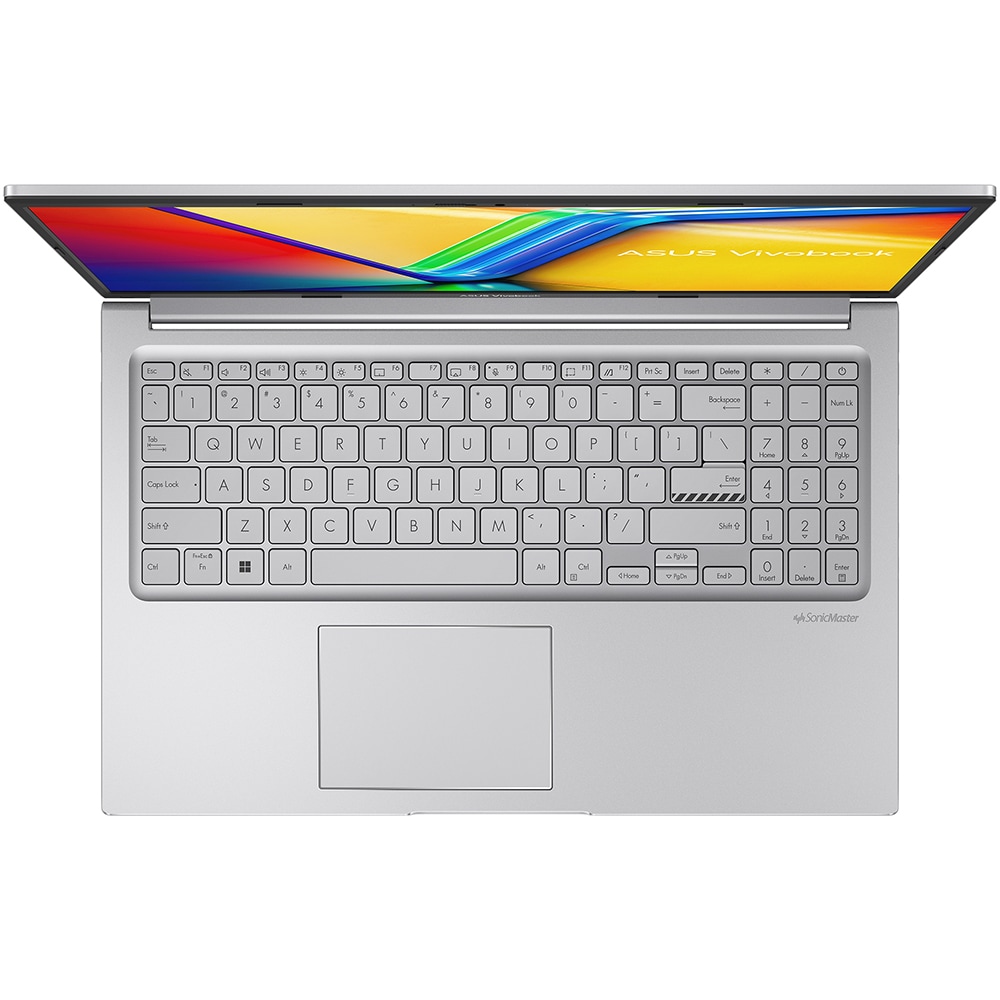 Laptop ASUS Vivobook 15 R1504ZA, 15.6 inch Full HD, i3-1215U pana la 4.4GHz, 8 Gb RAM DDR4, SSD 512 Gb, Intel UHD Graphics, Cool Silver - imagine 3