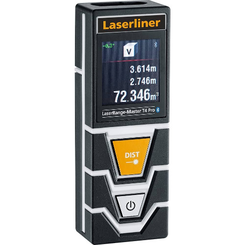 Telemetru Cu Laser Laserliner Range Master T4 Pro, Distanta Max. 40m, Masurare distanta, Masurare permanenta, Calcul suprafata/volum, Negru