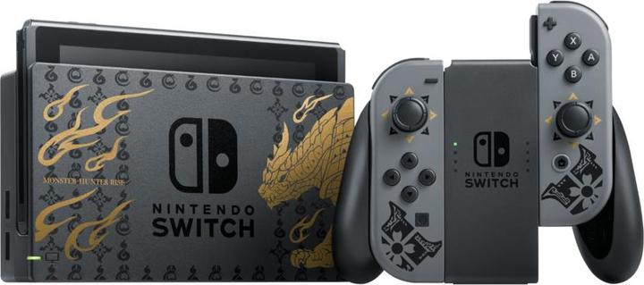 Consola Nintendo Switch HAC-001, Monster Hunter Rise Edition, 32 Gb, Grey/Yellow - imagine 2