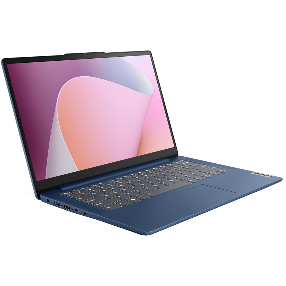 Laptop Ultraportabil Lenovo IdeaPad 1 14ALC7, Ecran 14 Inch, Full HD, Procesor Ryzen 7 5700U, Memorie 16 Gb RAM, Stocare 256 GB SSD, 2 x USB 3.2, USB 3.0, HDMI, SD Card Reader, Jack 3.5mm, Abyss Blue - imagine 2