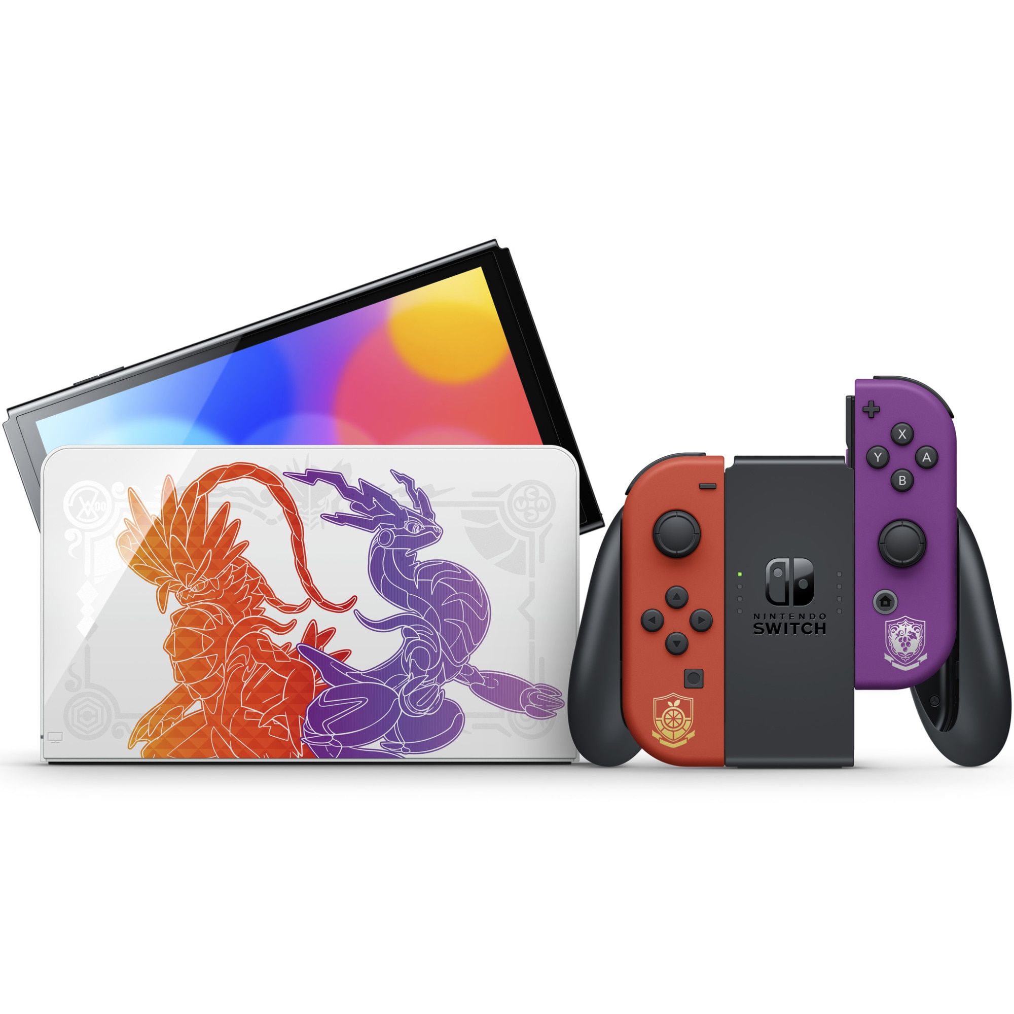 Consola Nintendo Switch OLED, 64 Gb, Pokemon Scarlet & Violet Edition - imagine 3