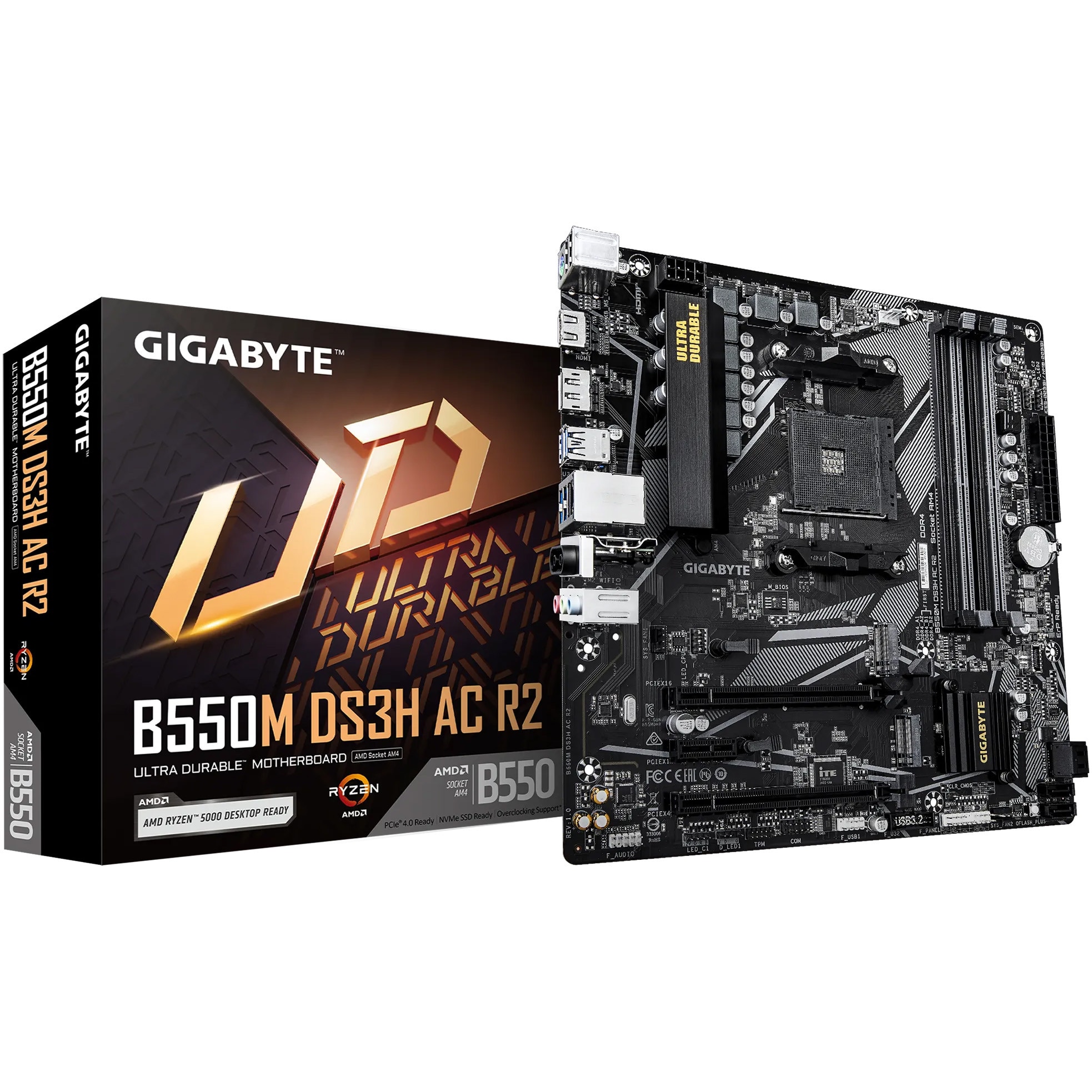 Placa de baza Gigabyte B550M DS3H R2 AMD B550 Socket AM4 mATX