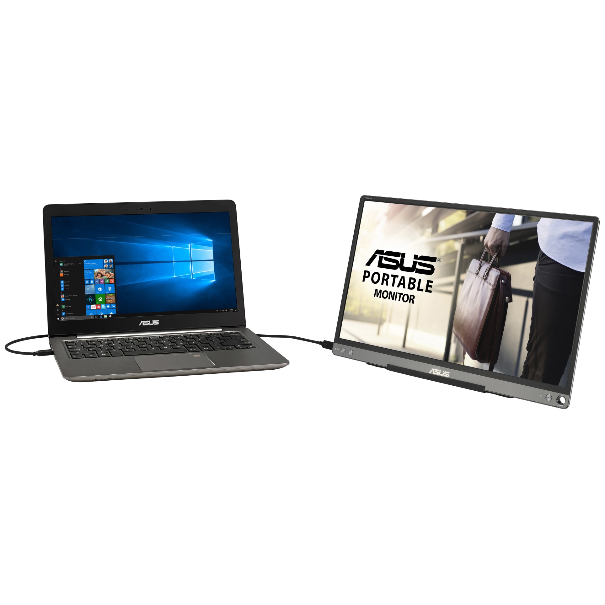 Monitor portabil LCD IPS ASUS ZenScreen MB16ACE, 15.6", Full HD, 60Hz - imagine 2