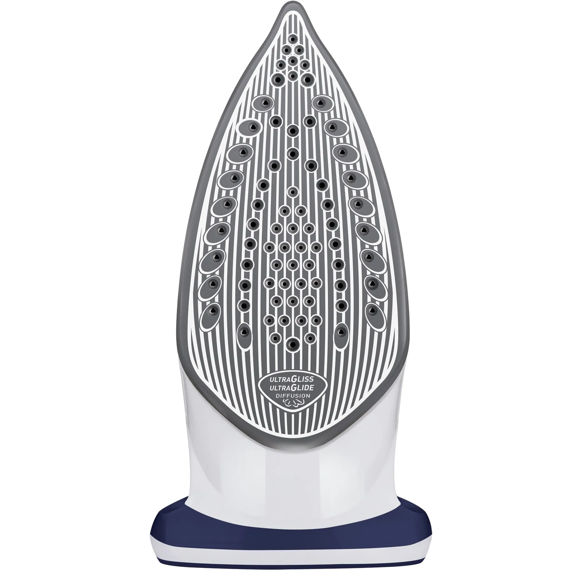 Fier de calcat Tefal Ultimate Anticalc FV9513, Talpa Ultragliss Diffusion, 2600 W, 0.35 l, 200 g/min, Alb/Negru - imagine 2