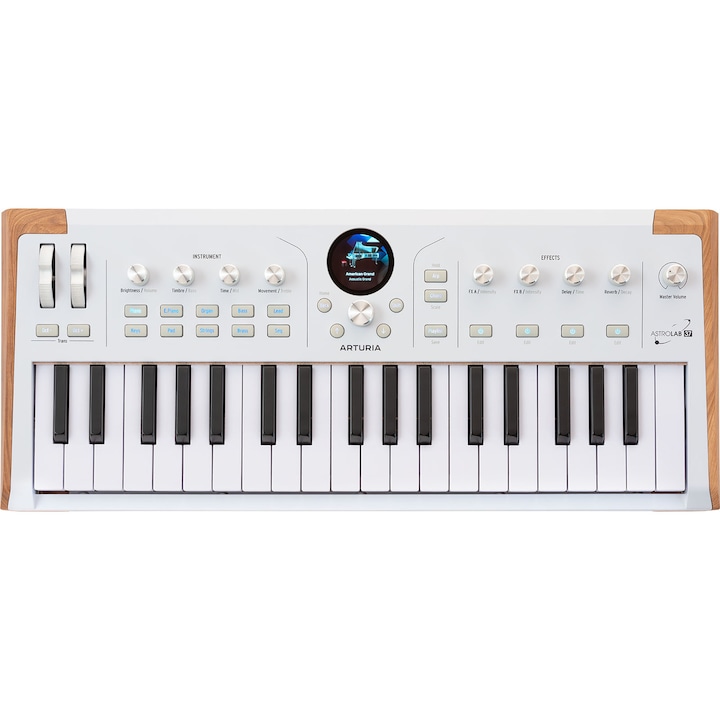 Sintetizator de Scena Arturia AstroLab 61, 61 Clape Semi-Ingreunate, Aftertouch, 10 Motoare Sunet, Wi-Fi, USB-C, Alb