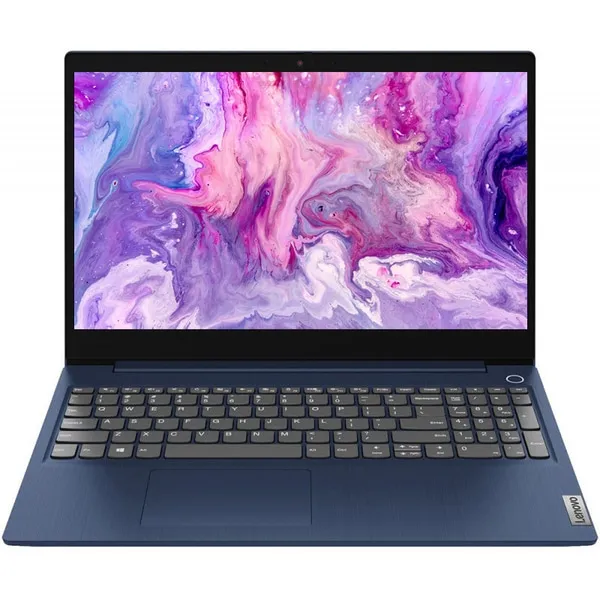 Laptop Lenovo IdeaPad 3 15IIL05, Display 15.6 inch FHD, Intel Core i3-1005G1 3.4 GHz, 8 Gb RAM DDR4, SSD 256 Gb PCI Express, Intel UHD Graphics, 2x USB 3.2, USB 2.0, HDMI, Jack 3.5mm, SD Card Reader, Abyss Blue
