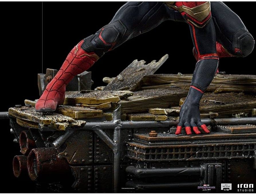 Figurina de colectie Iron Studios Spider-Man: No Way Home BDS Art Scale Deluxe 1/10, Spider-Man Peter 1, 19 cm - imagine 3