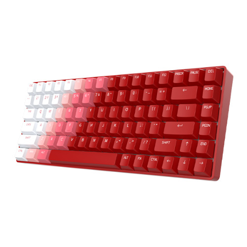Tastatura gaming mecanica Dareu A84, Bluetooth, Wireless, RGB, Stand magnetic, Flame Red - imagine 2
