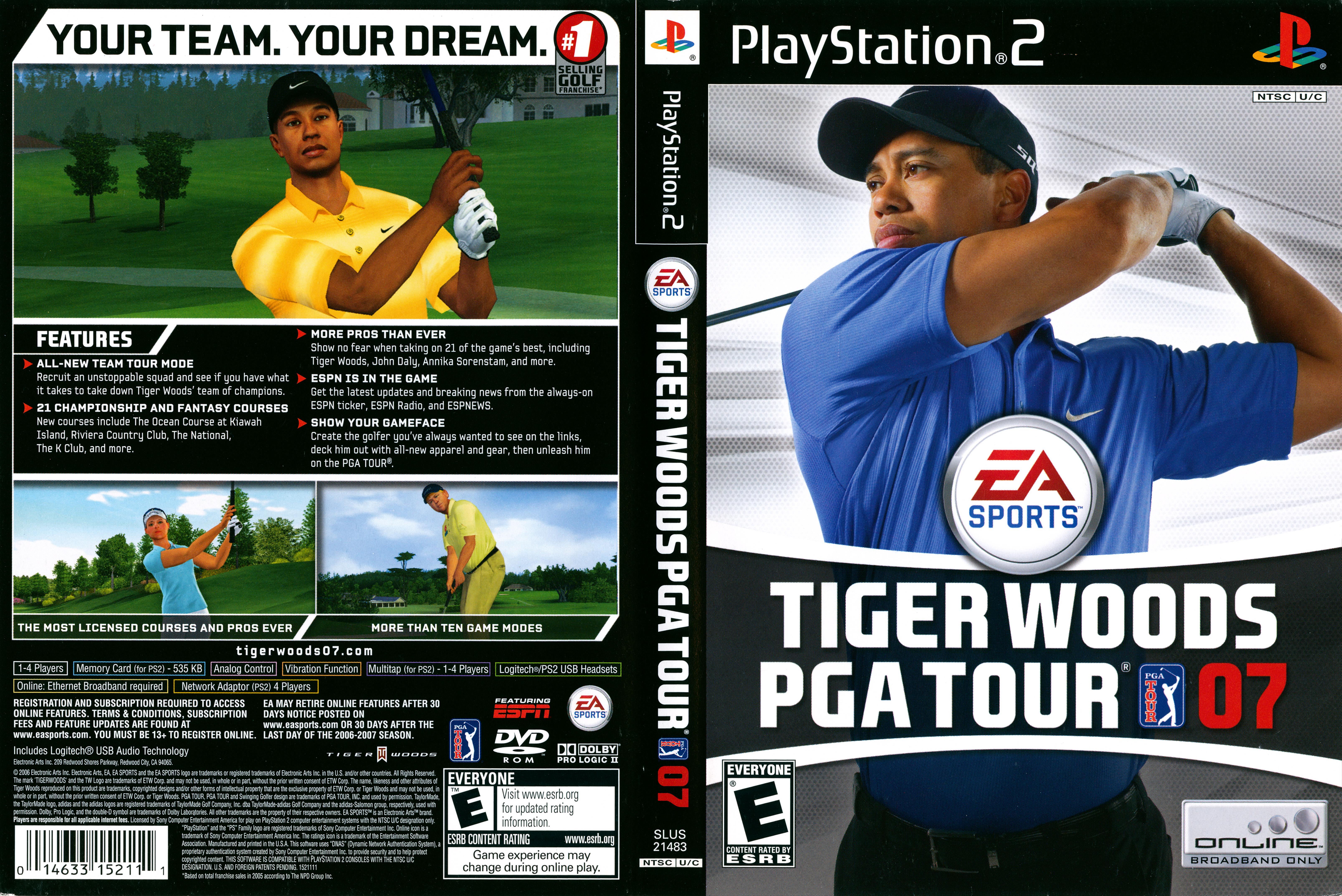 Tiger Woods PGA Tour 07 - Joc PS2 - imagine 2
