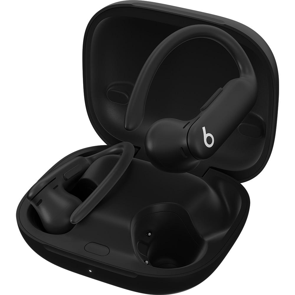 Casti wireless Beats Powerbeats Pro 2, Model A3160, Cu monitorizare ritm cardiac, ANC, Autonomie 45 ore, Rezistente la apa, Negru