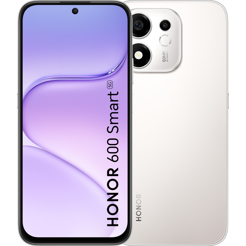 Telefon HONOR 600 Smart 5G, 128GB, 4GB RAM, Dual SIM,Meteor Silver