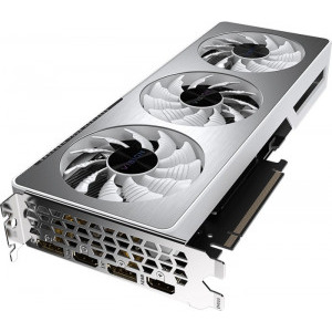 Placa video Gigabyte GeForce RTX 3060 WINDFORCE OC, 12 Gb GDDR6, 192-bit, 3 x Ventilatoare, 2 x DP, 2 x HDMI, RGB, White Edition - imagine 3