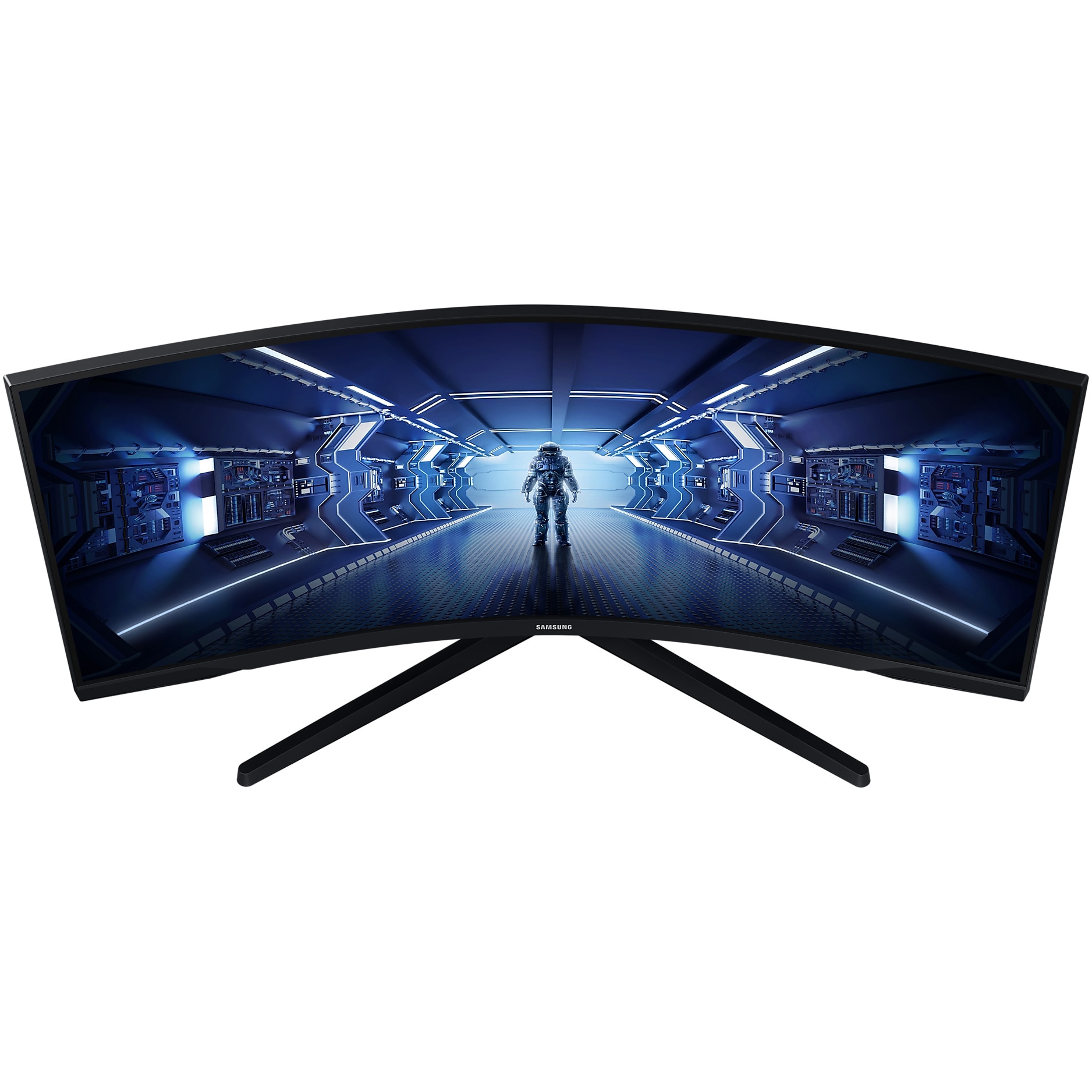 Monitor Curbat Gaming Samsung Odyssey G5 C34G55TWWP, VA, 34 inch, Ultra WQHD, 165Hz, 1ms, FreeSync Premium, HDR10, DisplayPort, HDMI, Negru - imagine 2