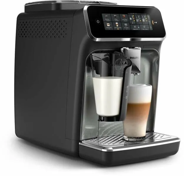 Espressor Automat Philips Series 3300 LatteGo EP3349, 15 Bar, Rasnita Ceramica, 6 Bauturi, SilentBrew, Negru/Argintiu - imagine 2