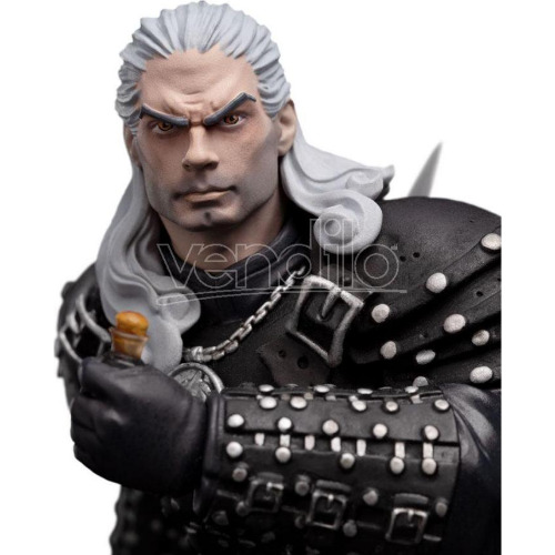 Figurina Weta Workshop, Mini Epics Vinyl, The Witcher, Geralt of Rivia (Season 2), 16 cm - imagine 2