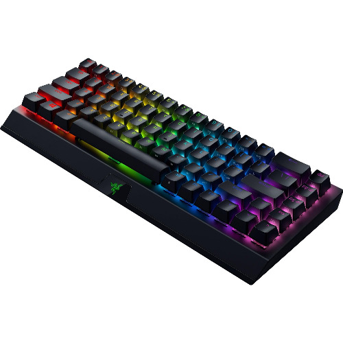Tastatura Mecanica Gaming Wireless Razer Blackwidow v3 Mini Hyperspeed, Bluetooth, RGB, Phantom Edition, Negru - imagine 2