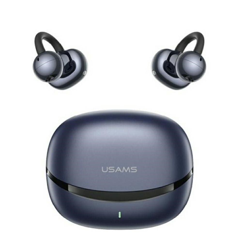 Casti USAMS Echo R03, Clip-on, Bluetooth 6.0, Albastru