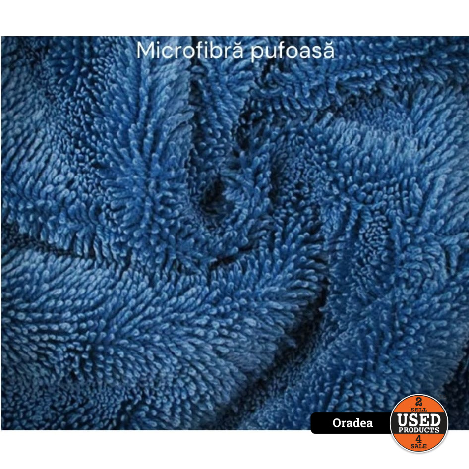 Laveta auto din microfibra, P&amp;M&reg;, 1200 Gsm, 40x40 cm, Albastru - imagine 2