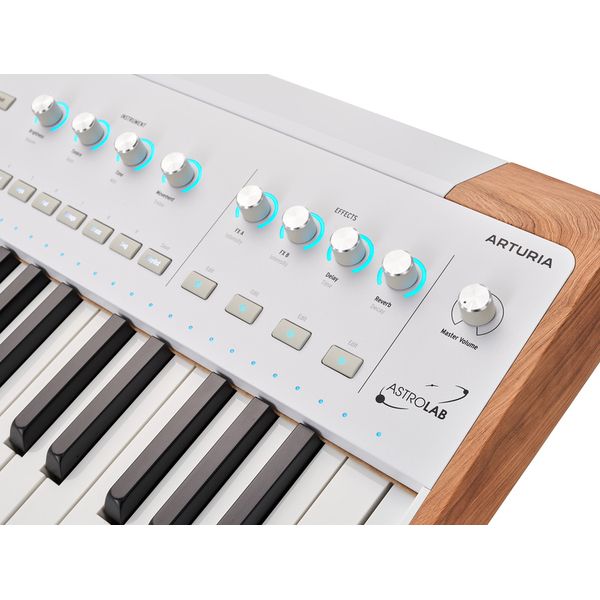 Sintetizator de Scena Arturia AstroLab 61, 61 Clape Semi-Ingreunate, Aftertouch, 10 Motoare Sunet, Wi-Fi, USB-C, Alb - imagine 3