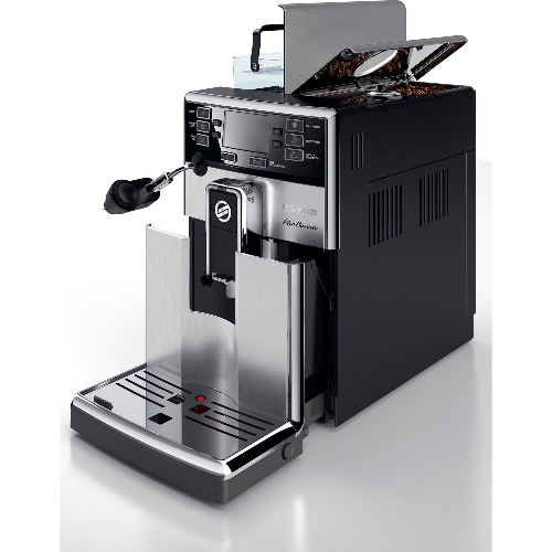 Espressor automat Philips Saeco PicoBaristo HD8924/09, 1.8L, 1850W, Sistem spumare a aptelui Cappuccinatore, 10 setari intensitate aroma, Rasnite 100% ceramice, 15bar, Argintiu/Negru - imagine 2
