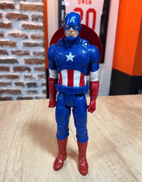Figurina Marvel Titan Hero Series, Hasbro, 30 cm - Captain America