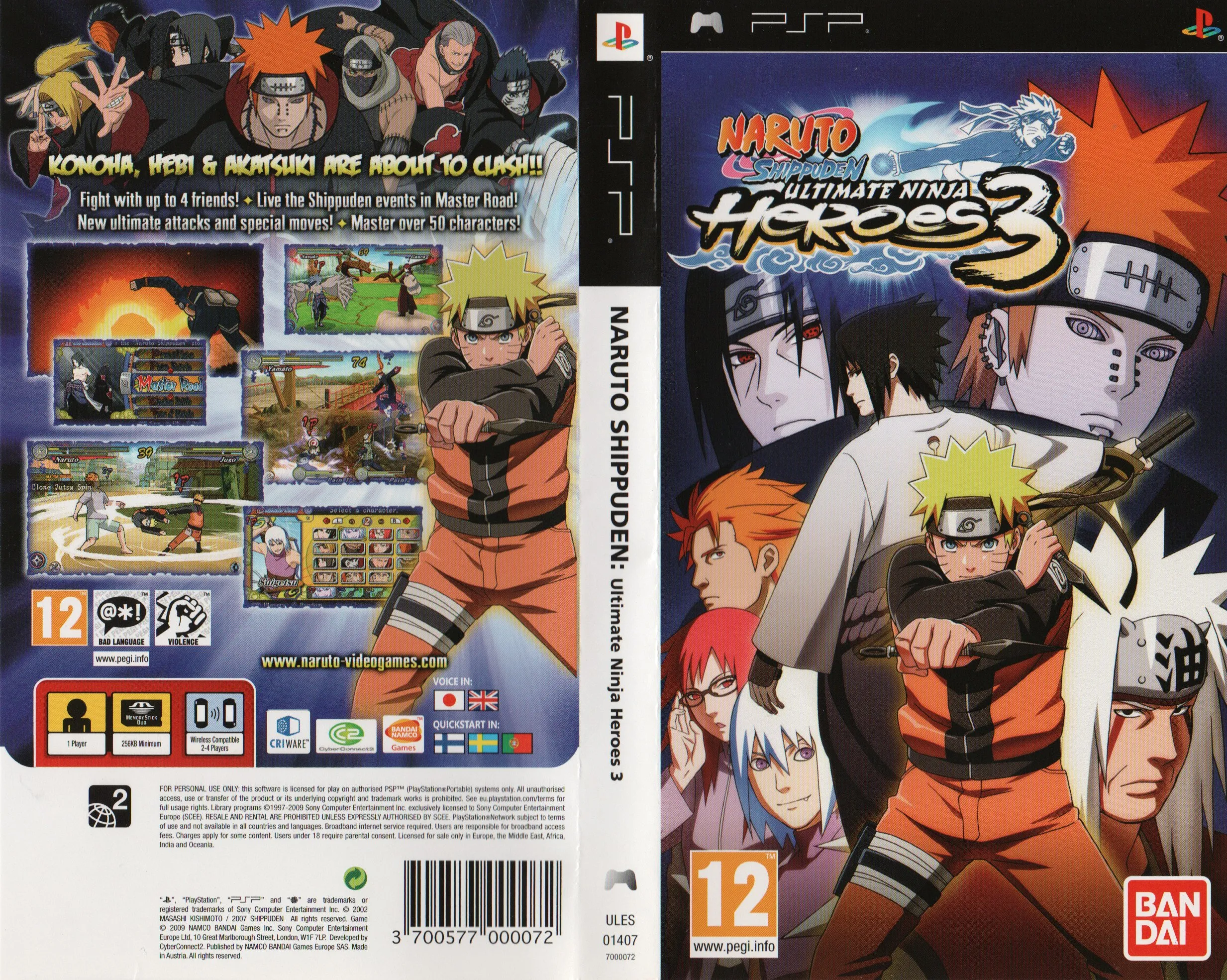 Naruto Shippuden Ultimate Ninja Heroes 3 - Joc PSP - imagine 2