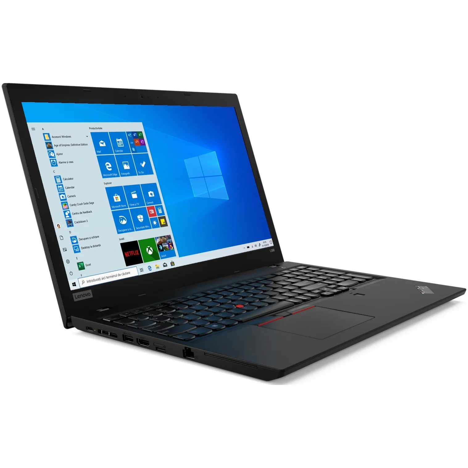 Laptop Lenovo ThinkPad L590, Display 15.6 inch FHD, Intel Core i5-8365U, 04-Core 1.6 GHz, 16 Gb RAM DDR4 2400 MHz, SSD 256 Gb NVMe M.2, Intel UHD Graphics, Wi-Fi, HDMI, USB-C, Ethernet, Jack 3.5mm - imagine 2