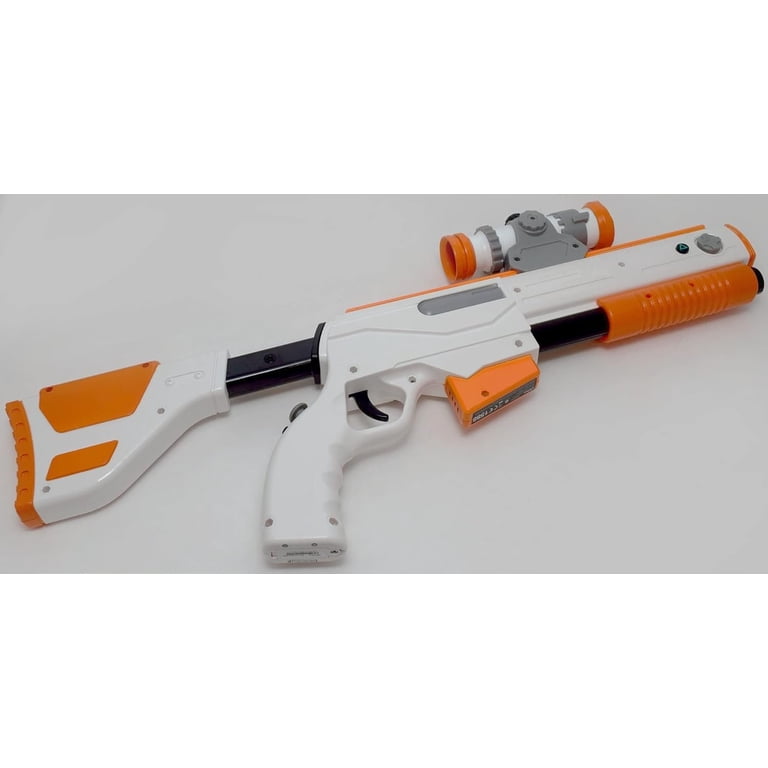Controller Gun Cabela's Top Shot Elite Hunting Rifle Xbox 360 cu Senzor Bar IR, Wireless, Alb/Portocaliu