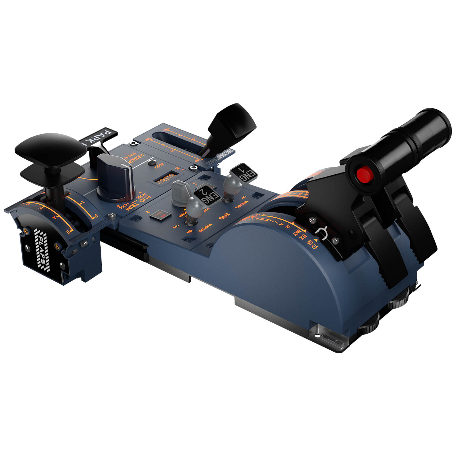 Acceleratie metalica pentru simulator zbor/panou metalic cu configurare aerodinamica PAC 32 WingWing URSA MINOR 32 Airbus Throttle - imagine 2